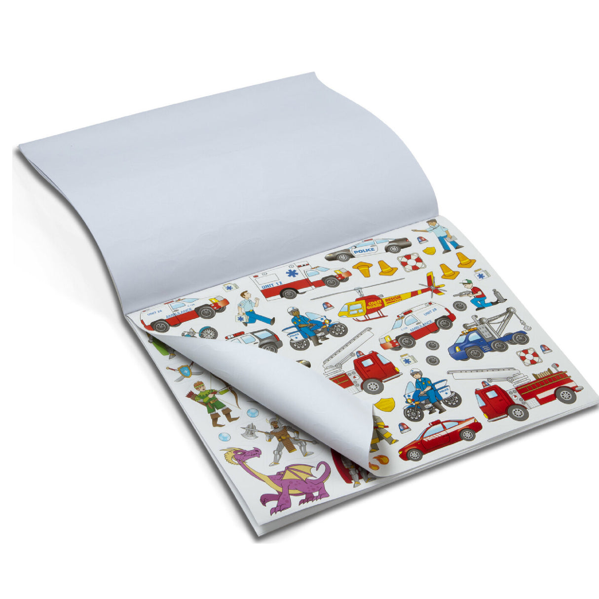 Melissa & Doug Sticker Collection Book: Dinosaurs, Vehicles, Space, and More