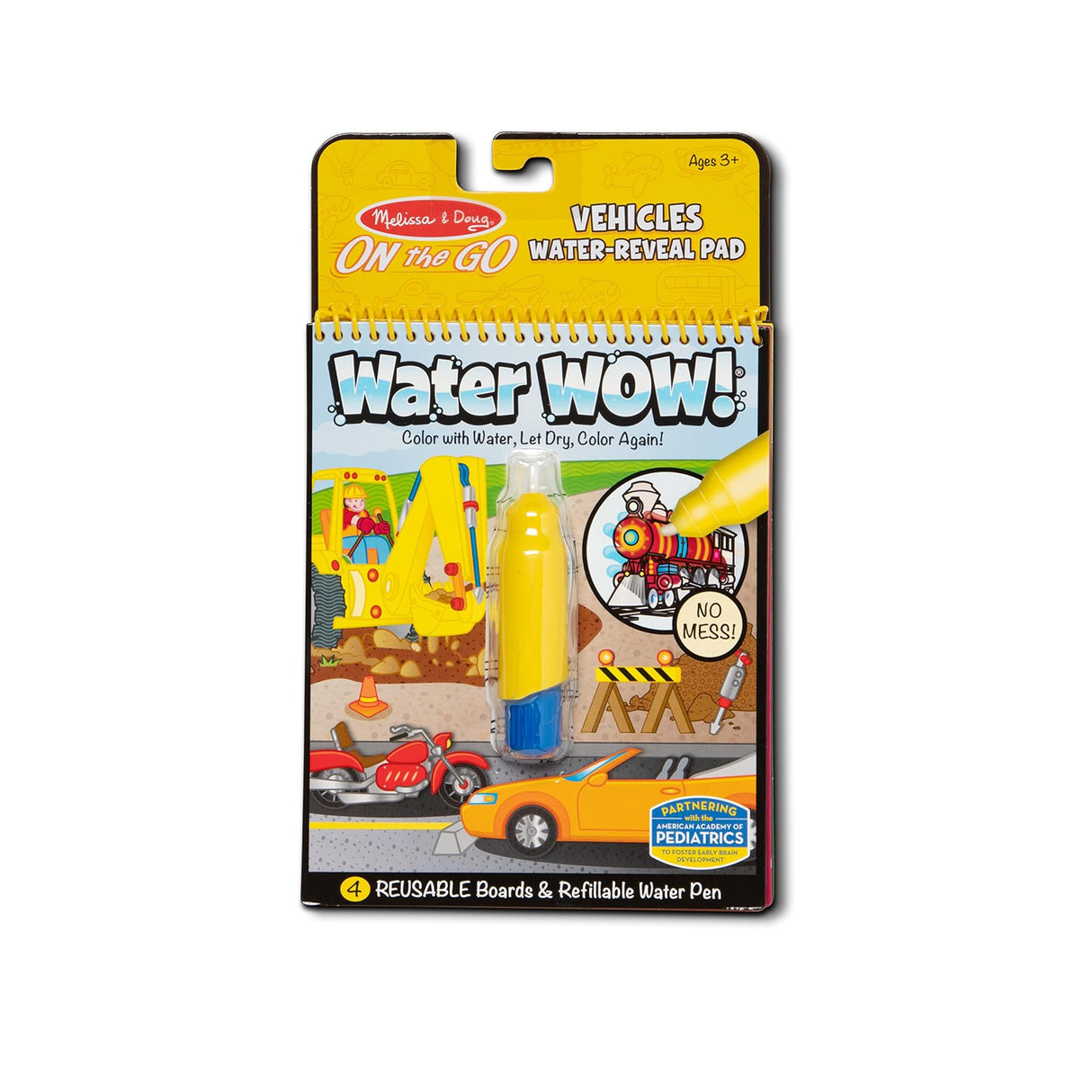 Melissa & Doug On the Go Water Wow! Reusable Water-Reveal Activity Pad - Vehicles
