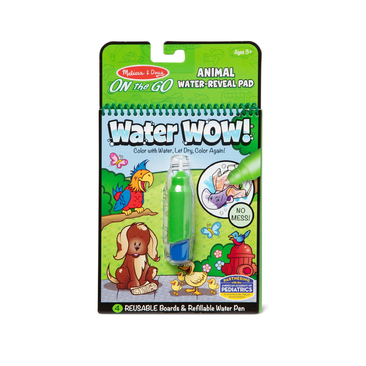 Melissa & Doug On the Go Water Wow! Reusable Water-Reveal Activity Pad - Animals
