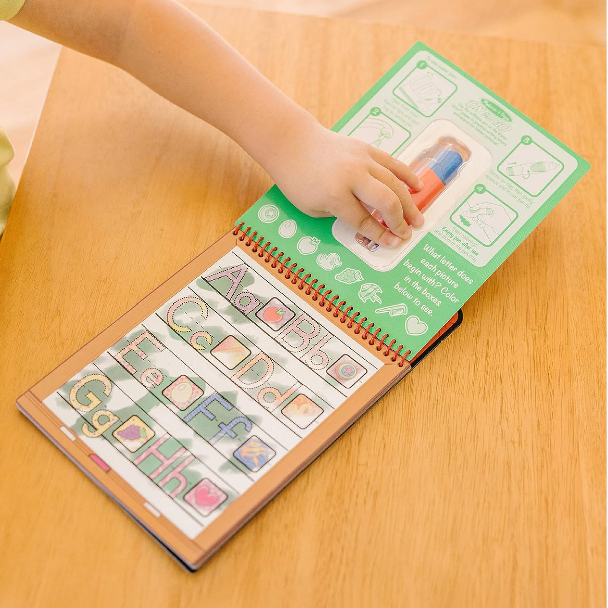 Melissa & Doug On the Go Water Wow! Reusable Water-Reveal Activity Pad - Alphabet