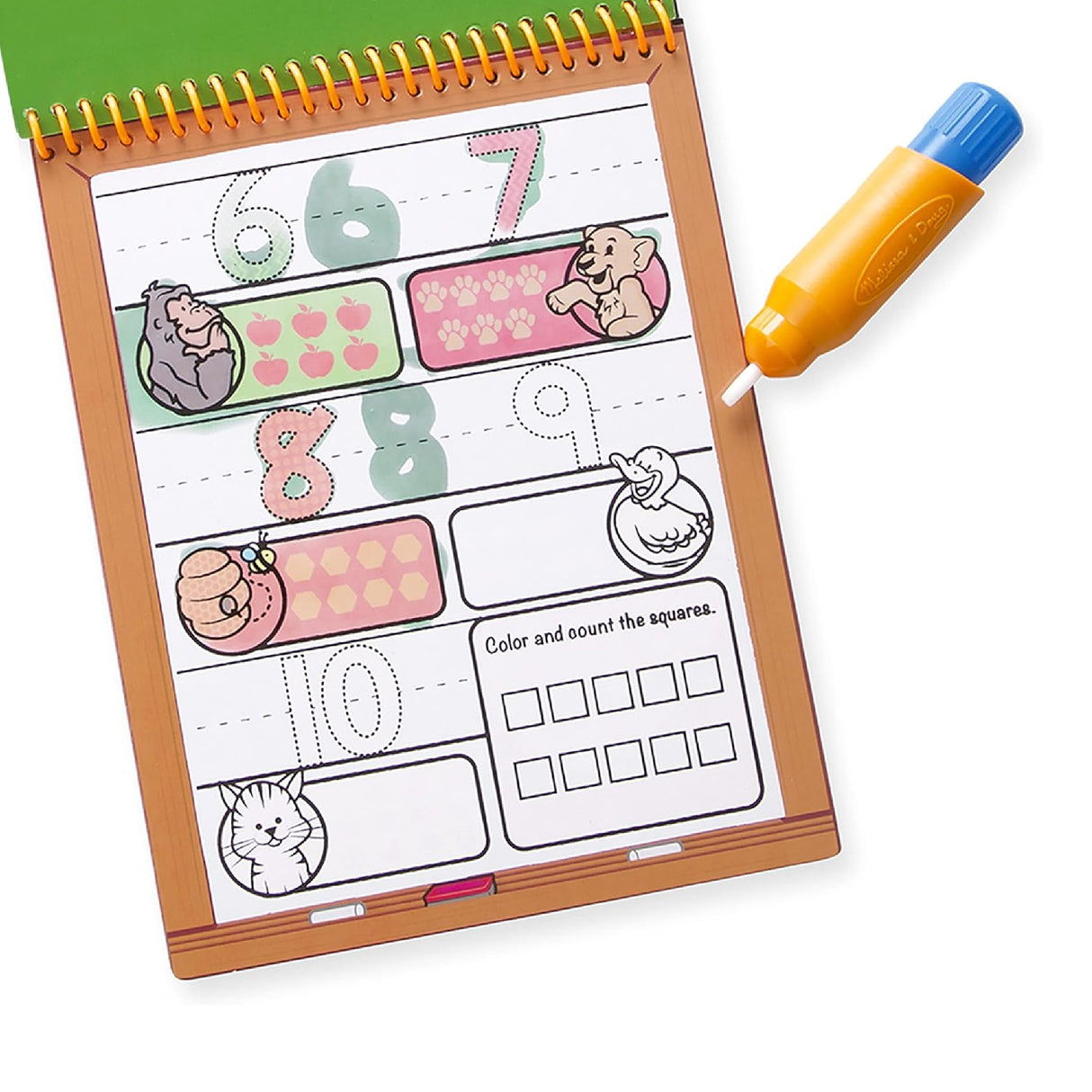Melissa & Doug On the Go Water Wow! Reusable Water-Reveal Activity Pad - Numbers