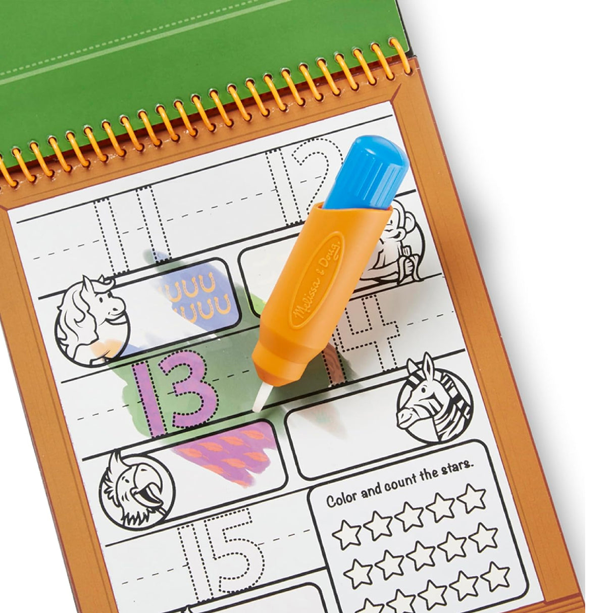 Melissa & Doug On the Go Water Wow! Reusable Water-Reveal Activity Pad - Numbers