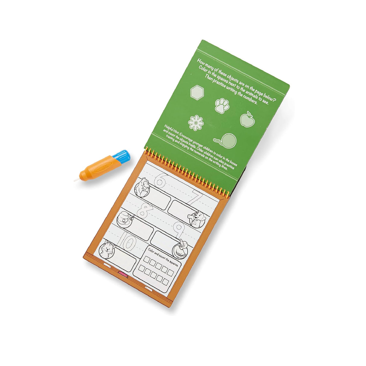 Melissa & Doug On the Go Water Wow! Reusable Water-Reveal Activity Pad - Numbers