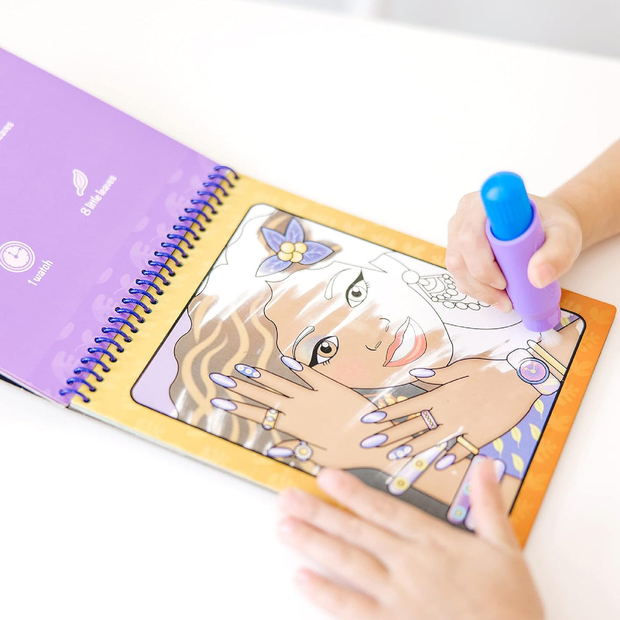 Melissa & Doug On the Go Water Wow! Reusable Water-Reveal Activity Pad - Makeup and Manicures