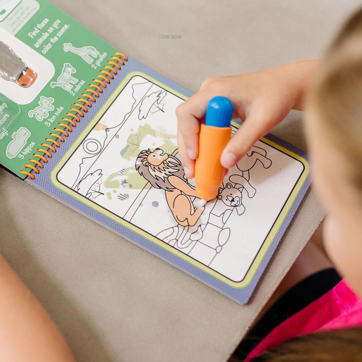 Melissa & Doug On the Go Water Wow! Reusable Water-Reveal Activity Pad - Safari