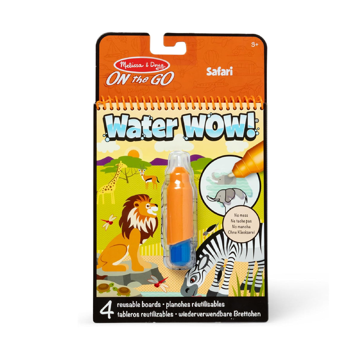 Melissa & Doug On the Go Water Wow! Reusable Water-Reveal Activity Pad - Safari