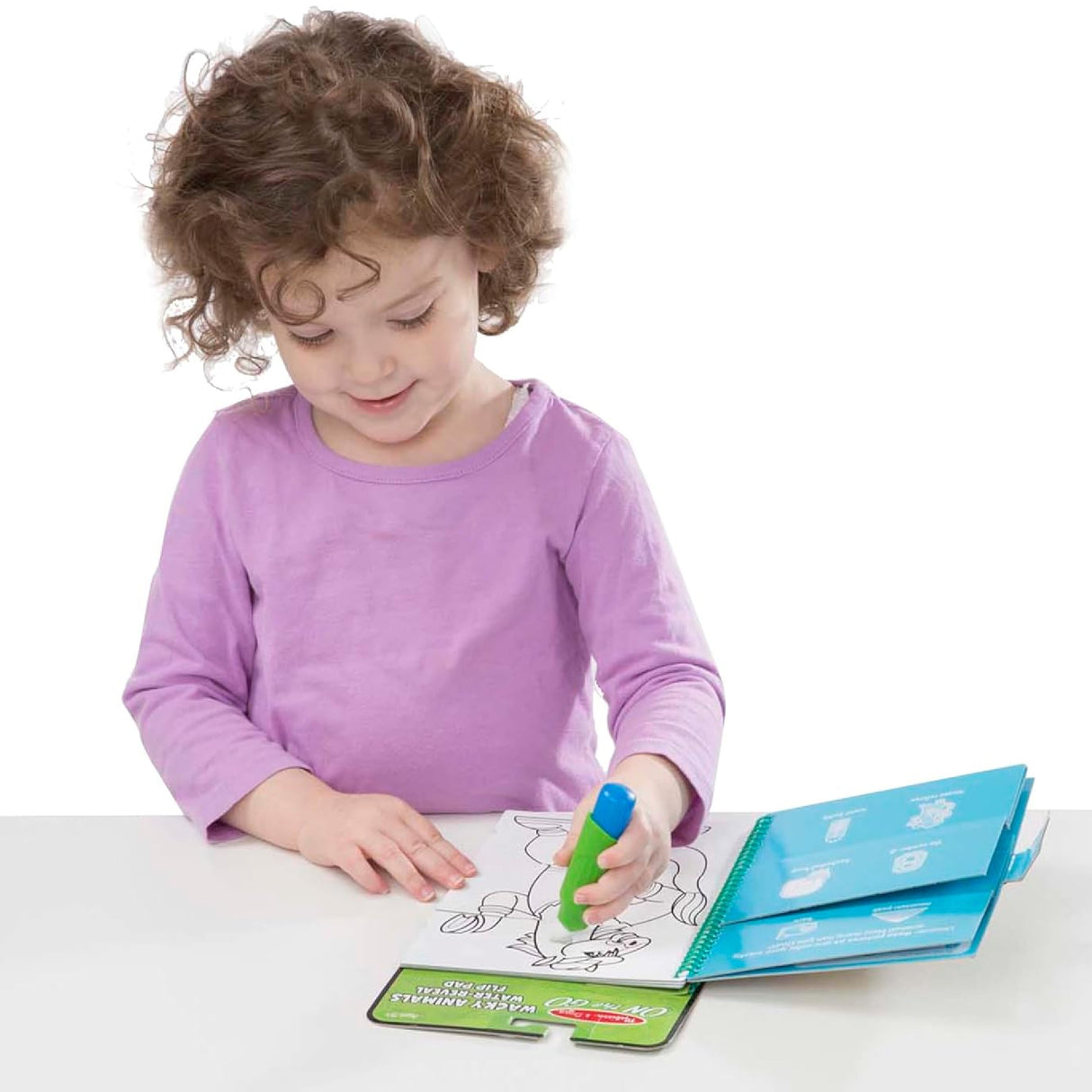 Melissa & Doug On the Go Water Wow! Reusable Water-Reveal Flip Pad - Wacky Animals