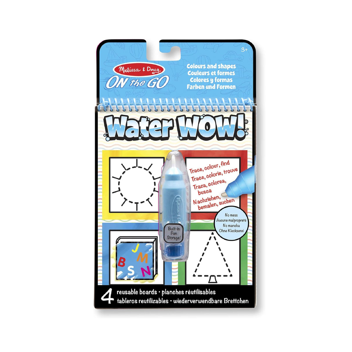 Melissa & Doug Water Reveal Pad Activity Pad- Colours and Shapes