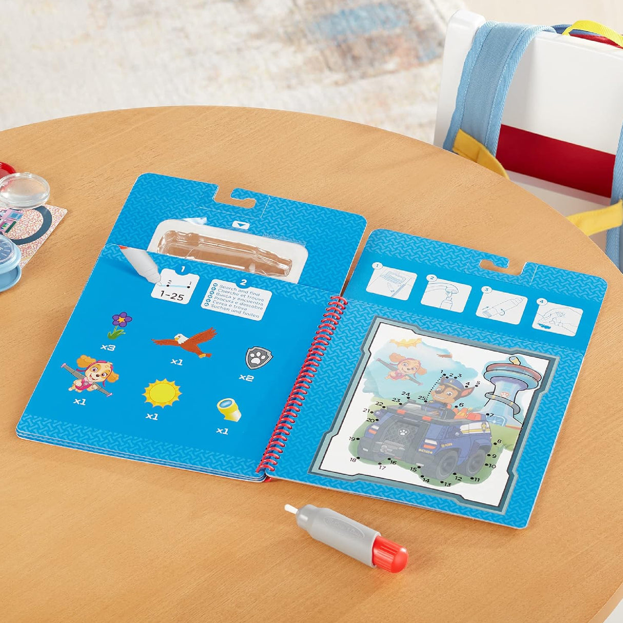 Melissa & Doug PAW Patrol Water Wow! Chase Water Reveal Travel Book Activity Pad