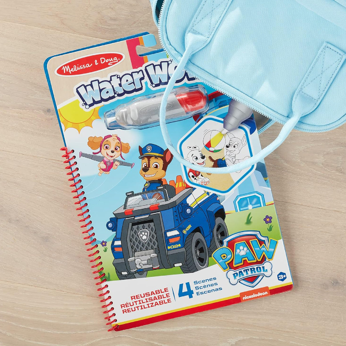 Melissa & Doug PAW Patrol Water Wow! Chase Water Reveal Travel Book Activity Pad