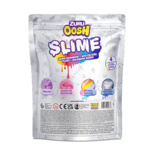 Zuru Oosh Standard Series 1 Slime Medium Foilbag Slime Fun(Assorted Colors, Sold As Single)
