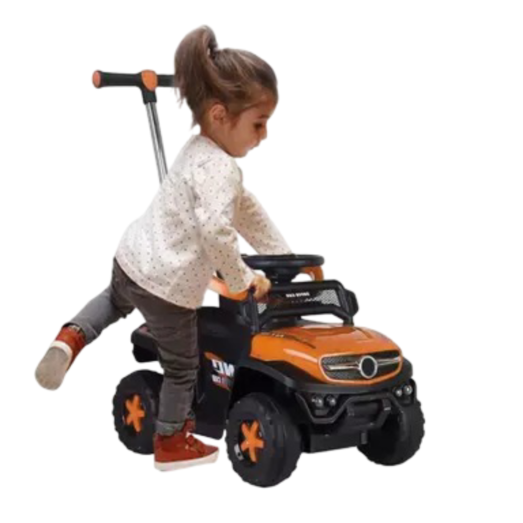 PRO RIDE 3 in 1 Ride On Artic Mini Jeep with Push Handle