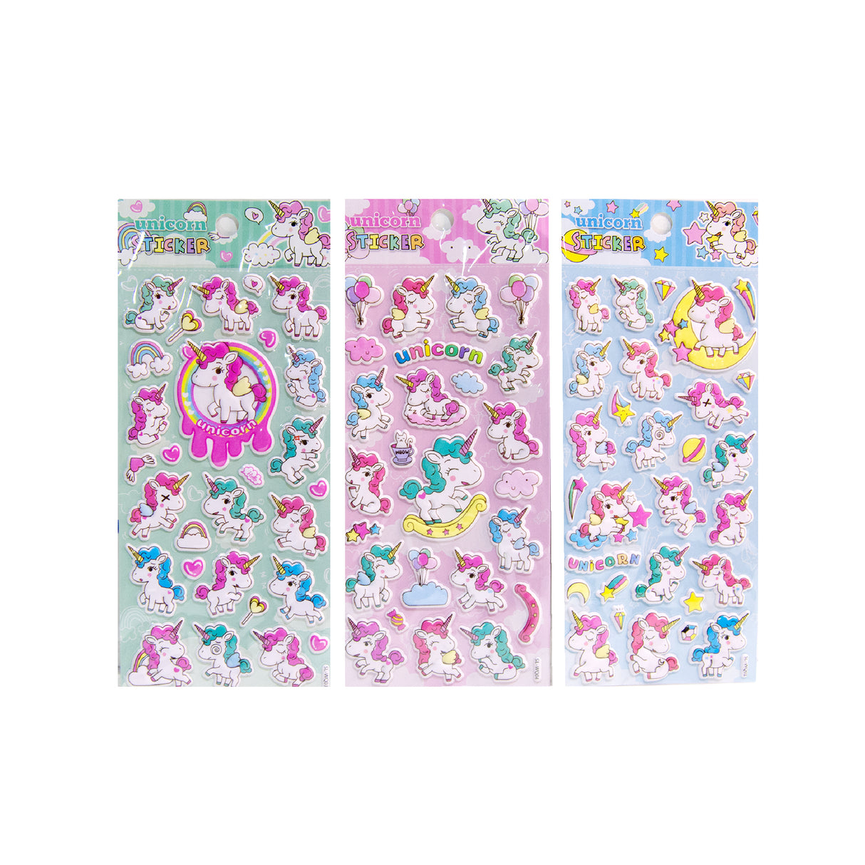 Links to UNICORN 3D PUFFY STICKER ASST 4 by