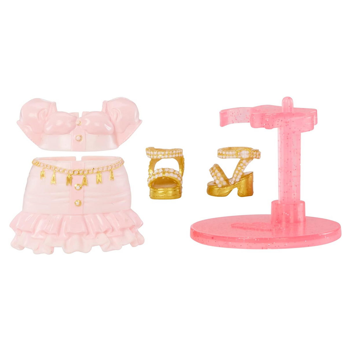 Na! Na! Na! Surprise Mini Backpack Amelie Laurent Fashion Doll, Fuzzy Pink Kitty Backpack