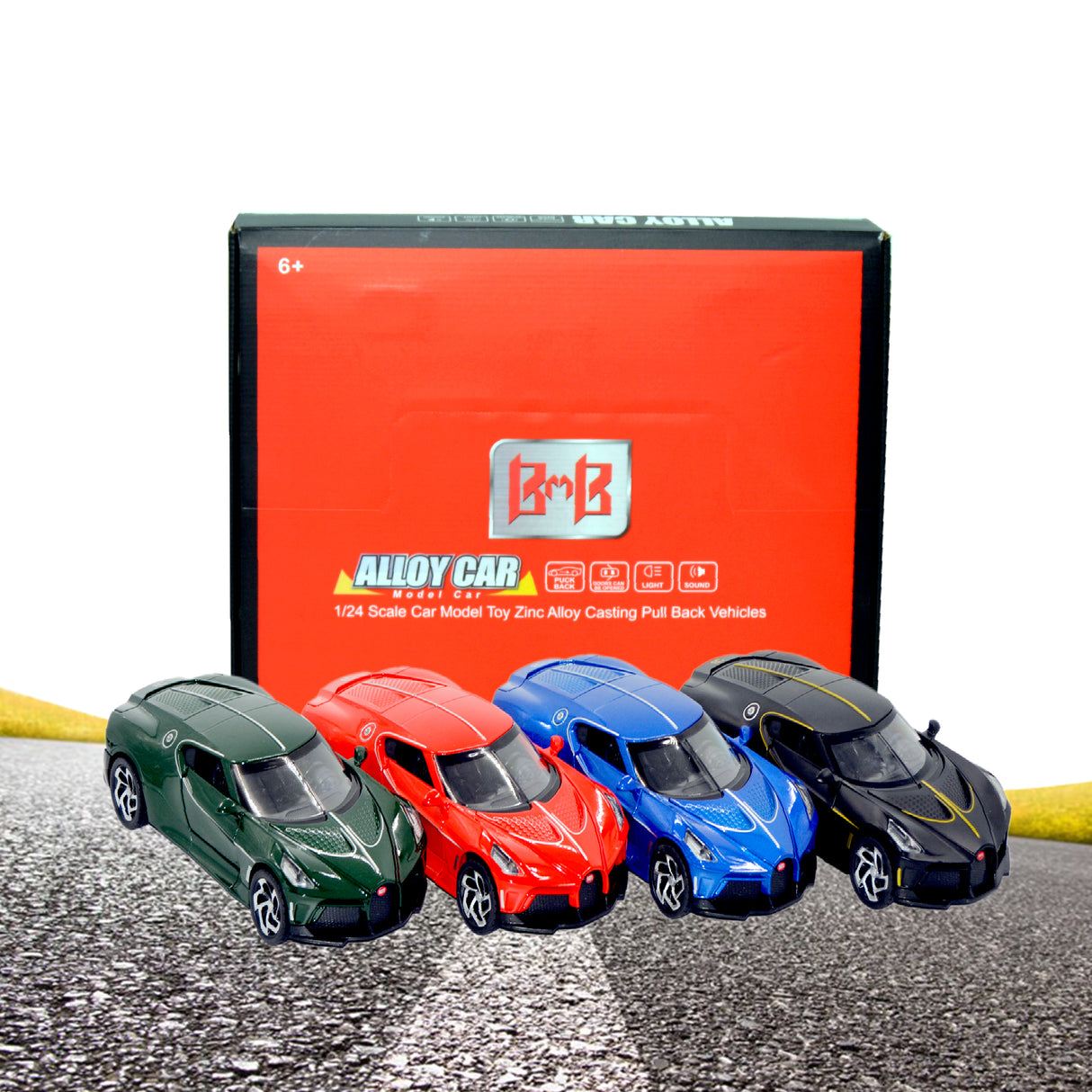 Links to BUGATTI DIECAST CAR 4 ASSORTED by