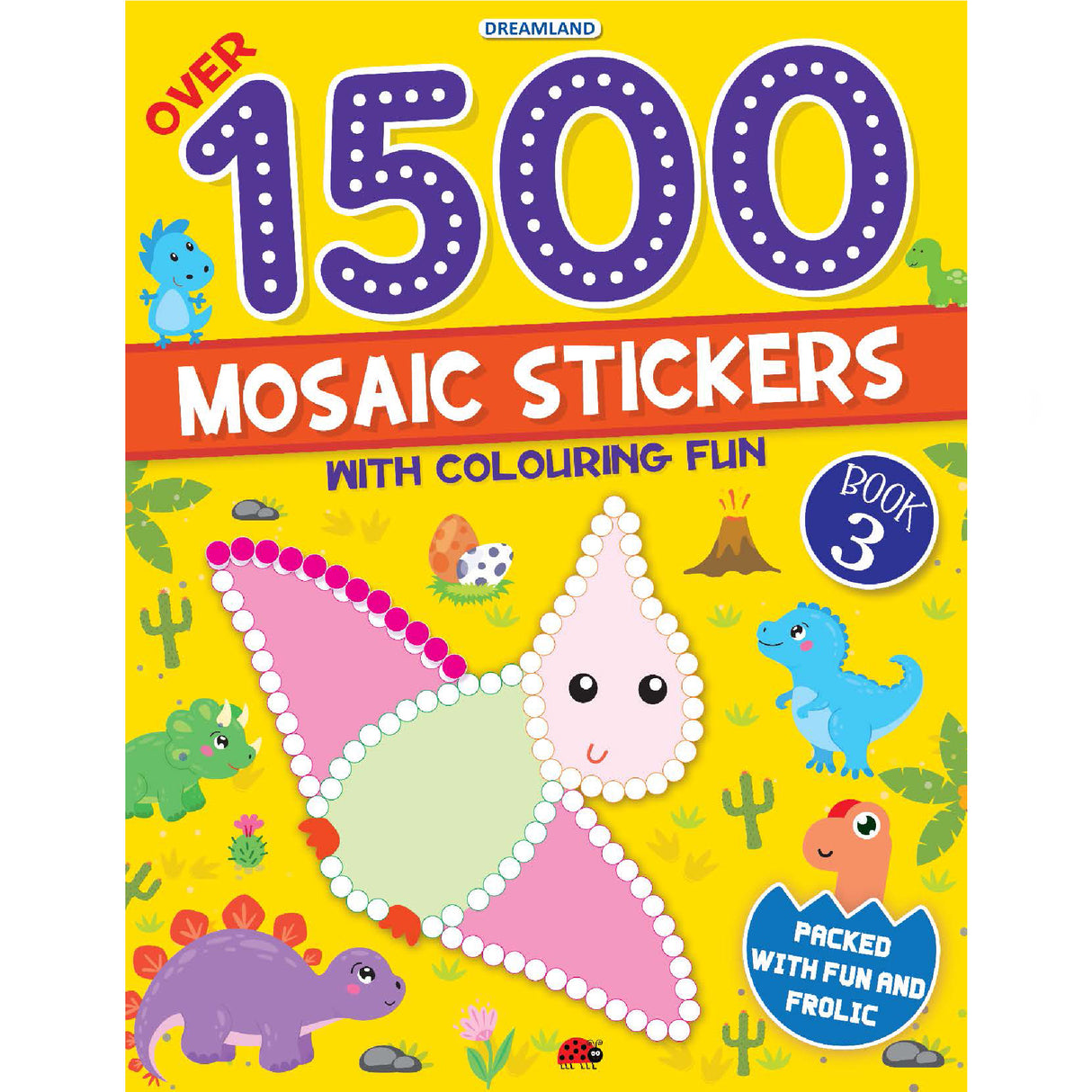 Mosaic Stickers With Colouring Fun Book 3