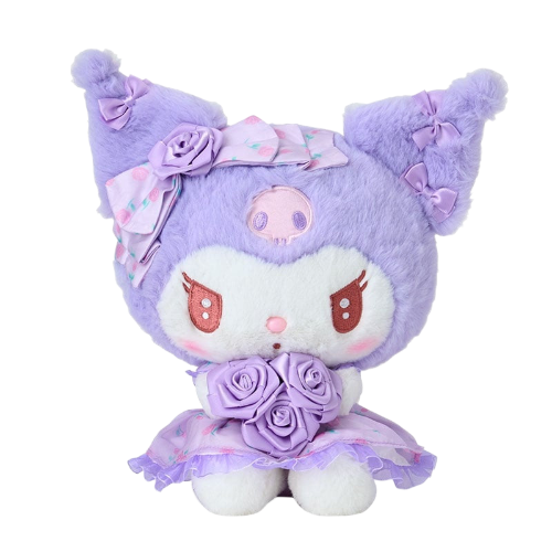 Kuromi Plush 8 Inch with Flower