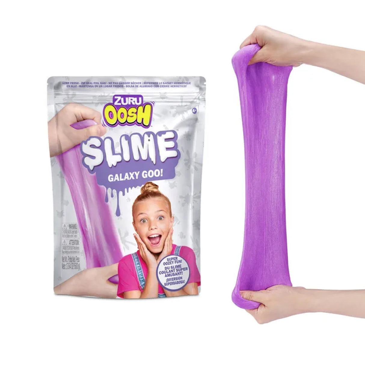 Zuru Oosh Standard Series 1 Slime Medium Foilbag Slime Fun(Assorted Colors, Sold As Single)