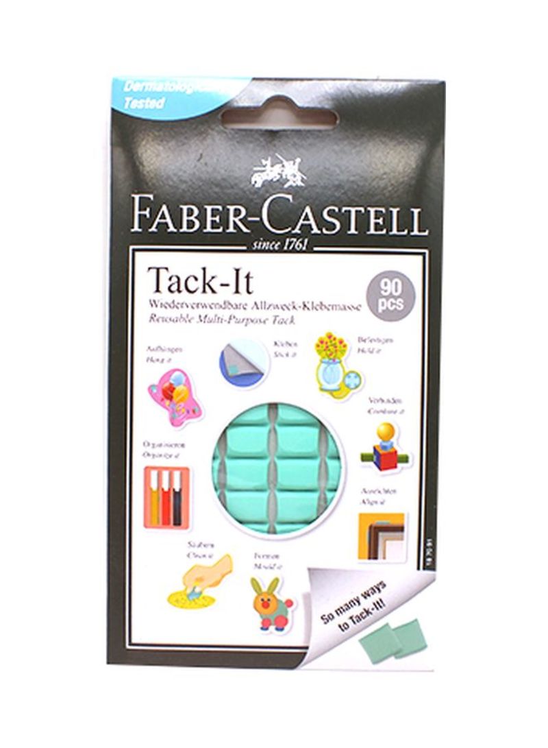 Faber-Castell Tack-It – 90 Pieces (Light Green)