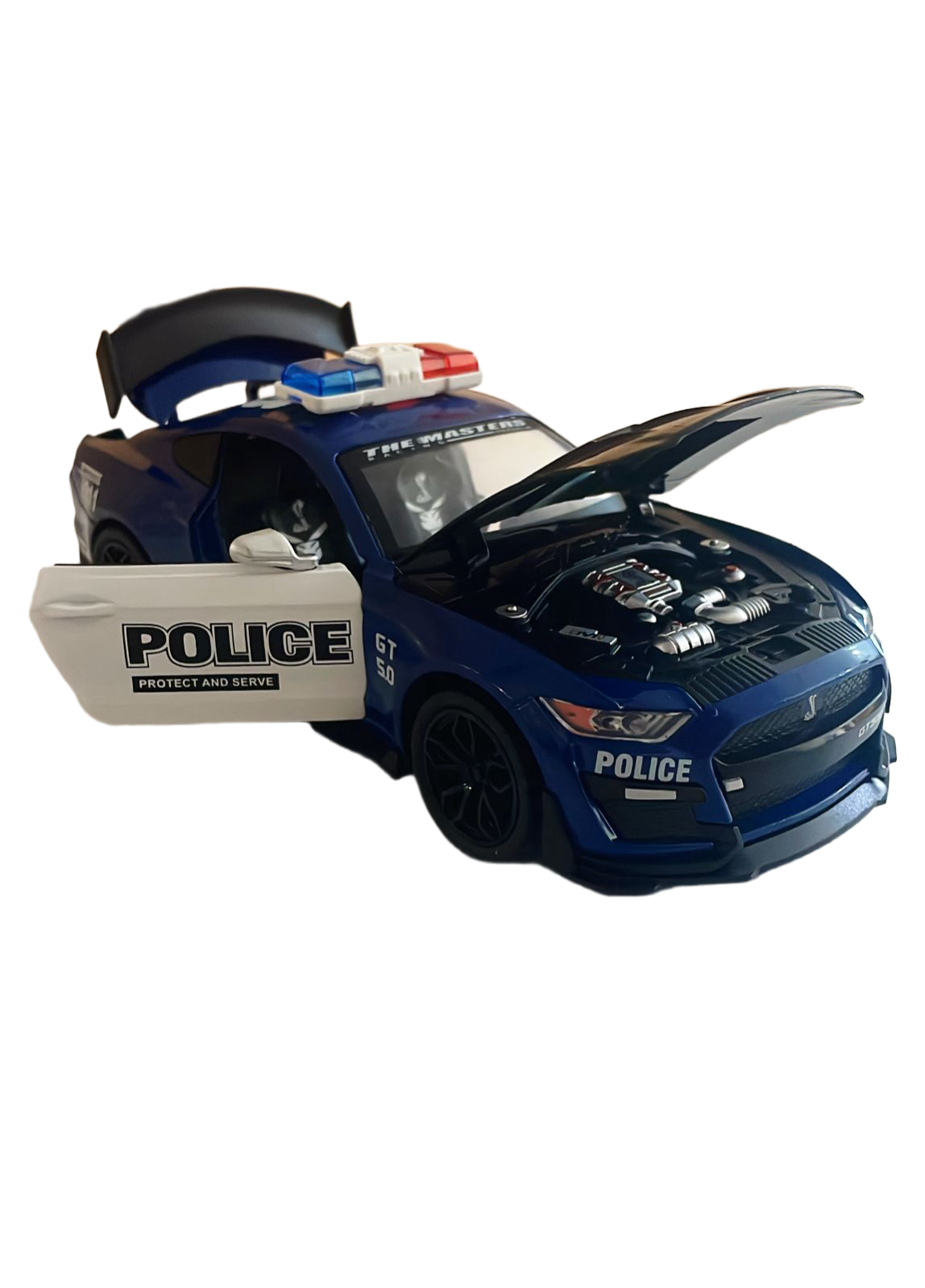 Ford Mustang Shelby Gt500 Police Model 1:24 Scale (3 Assorted Colors, Sold As Single)