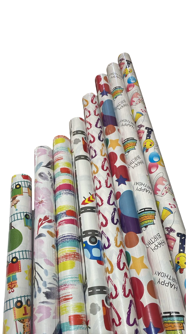 Birthday Giftwrap Roll (Assorted designs, sold as single)