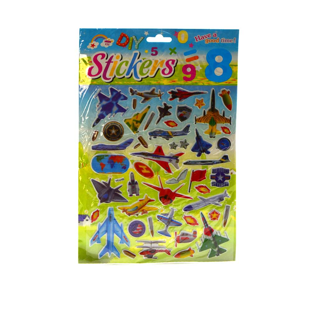 Puffy Aeroplane Sticker