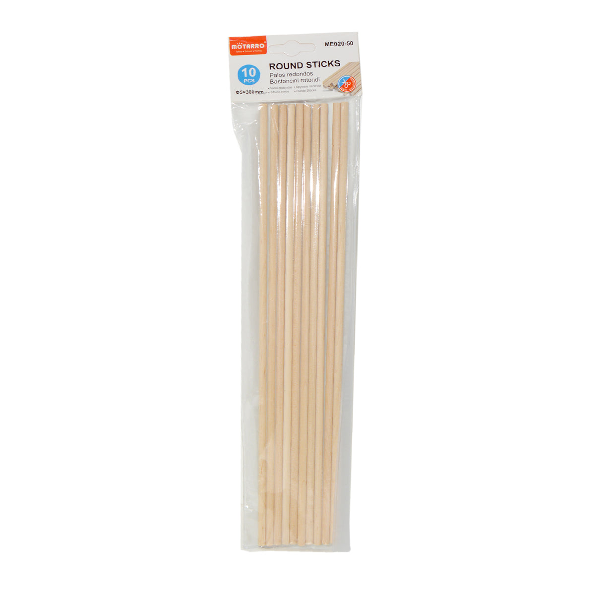 Motarro Round Sticks 0.5×300m 10 Pcs