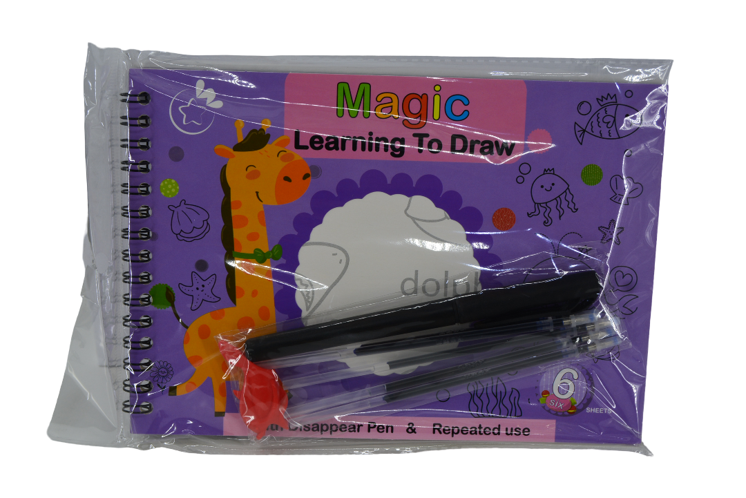 Magic Learning Book with Pen & Refill (Assorted Designs, Sold as Single)