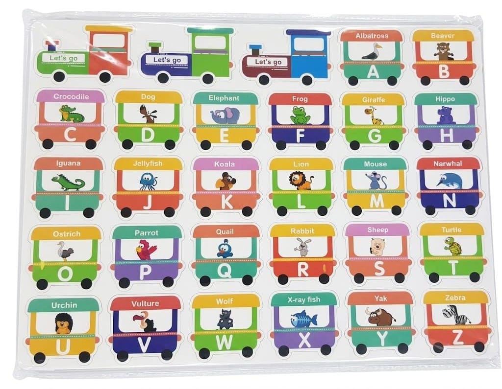English Alphabet Magnetic Chart for Kids – Educational Learning Board