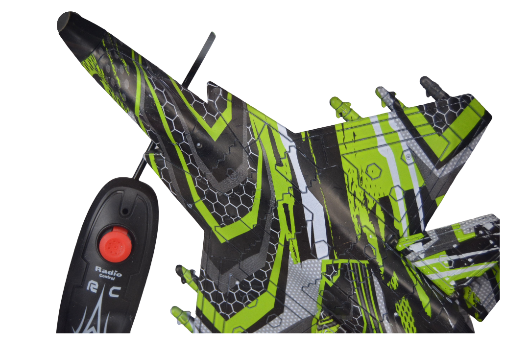 Remote-controlled (RC) airplane toy