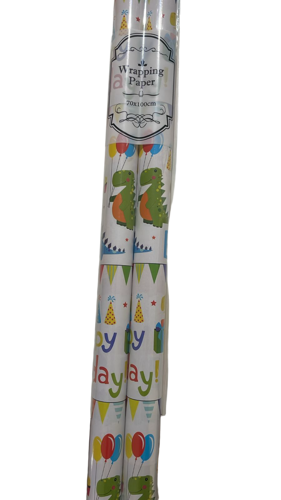 Happy Birthday Gift Wrap 2-Pack - 3 Assorted Festive Designs