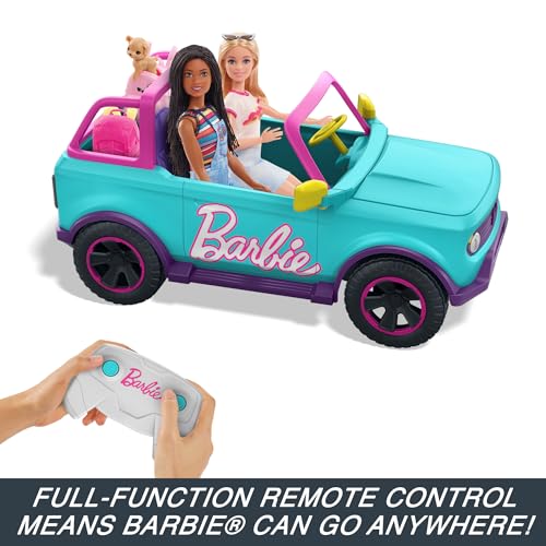 Barbie HOT WHEELS Battery-Powered RC SUV Vehicle Blue