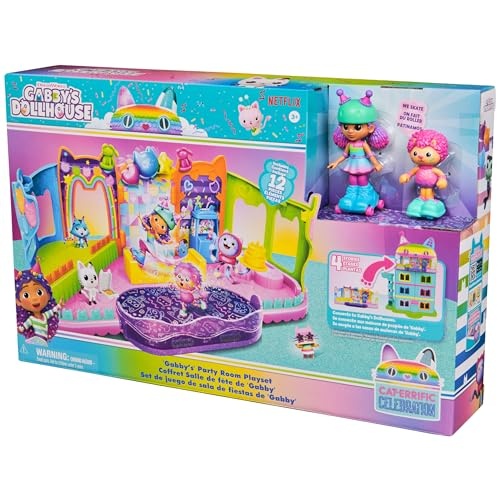 Gabbys Dollhouse Party Room Playset