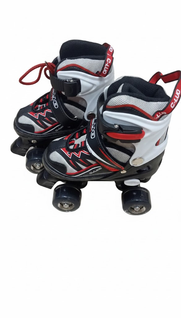 Adjustable Roller Skates Small 31–34 Red