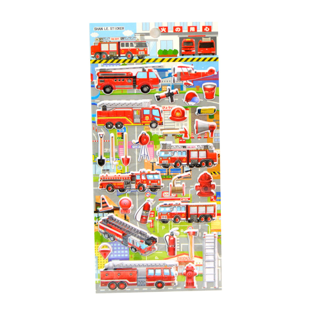 Fire Dept Puffy Sticker