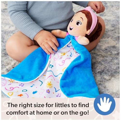 Ms. Rachel Official Huggable Lovey Double Sided Machine Washable Security Blankets For Babies