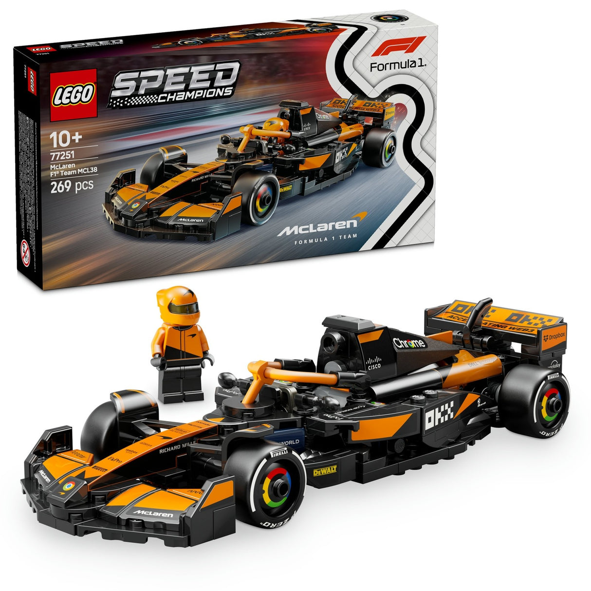 LEGO LEGO Speed Champions 77251 McLaren F1 Team MCL38 Race Car