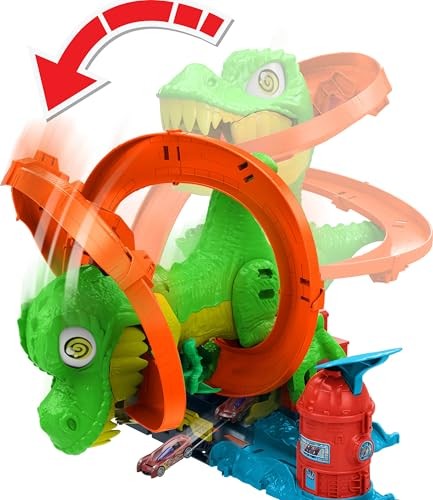 Hot Wheels City T Rex Blaze Battle Playset