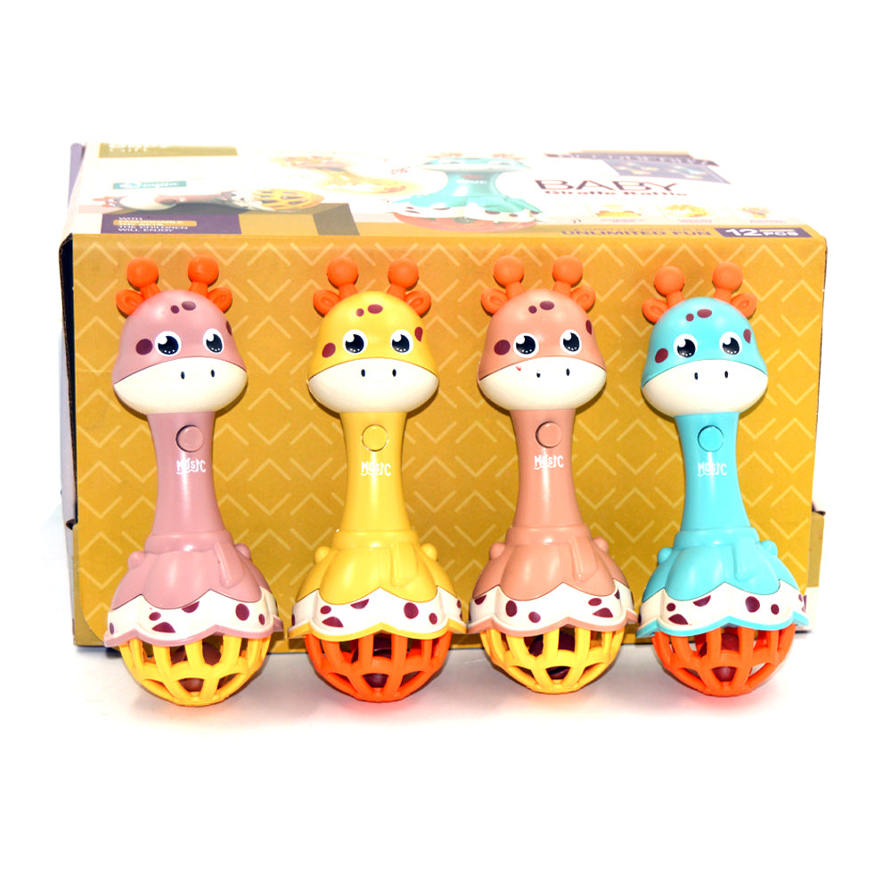 Links to BABY GIRAFFE RATTLE 3 ASSORTED by