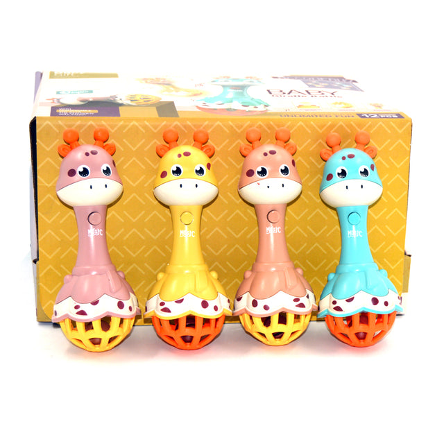 Links to BABY GIRAFFE RATTLE 3 ASSORTED by