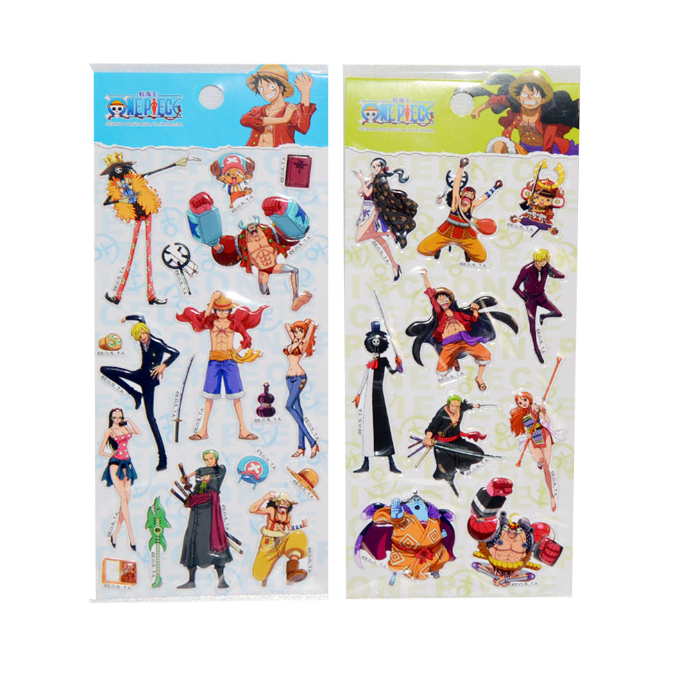 One Piece Puffy Sticker (Assorted Colors, Sold As Single)