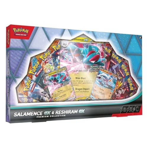 Pokemon TCG Salamence Ex & Reshiram Ex Premium Collection Box