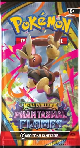Pokemon TCG Mega Evolution - Phantasmal Flames Booster Packs (10 Cards)