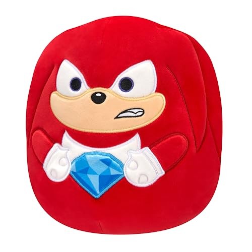 Squishmallows Original 14in “Sonic The Hedgehog” Knuckles Holding Blue Emerald Plush (Large)