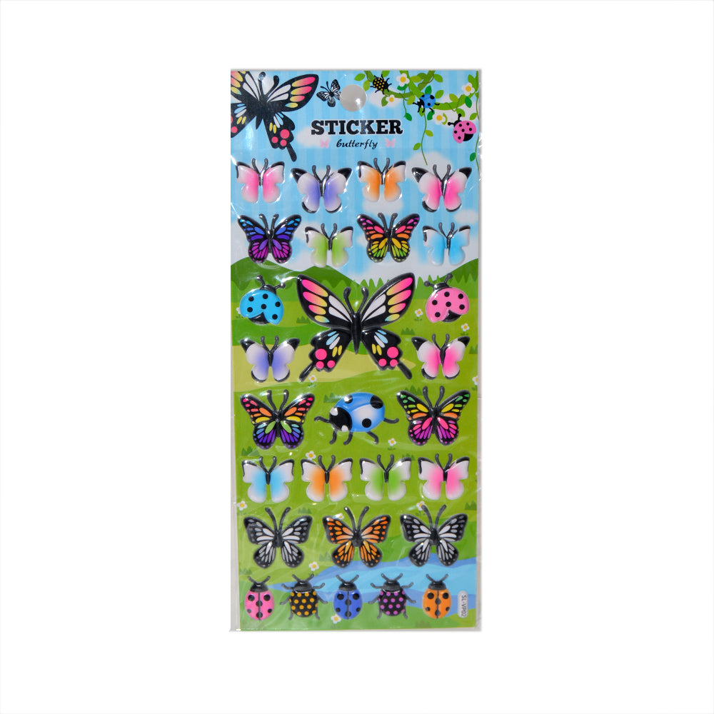 Butterfly Sticker Small (Assorted, Sold As Single)