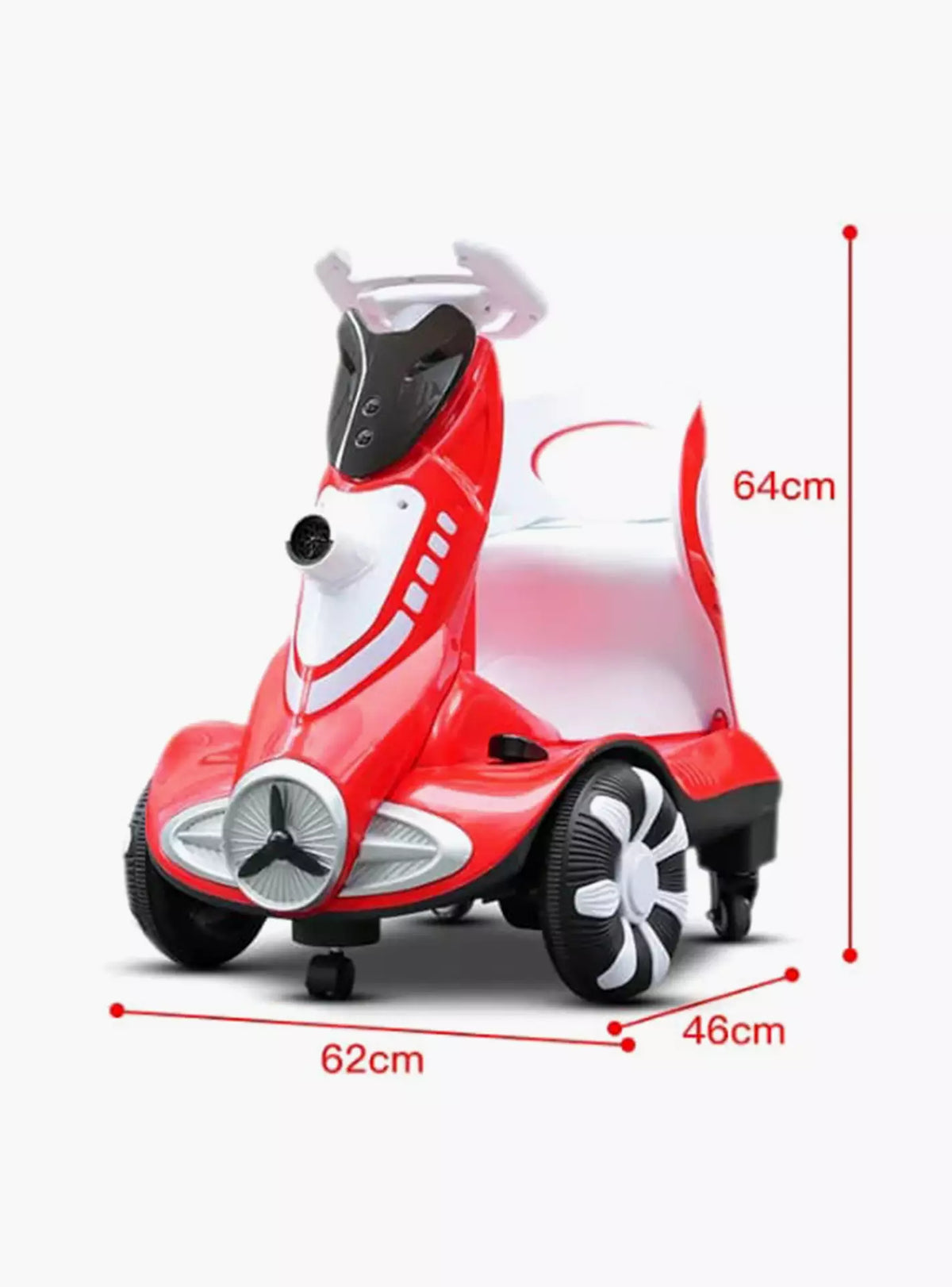 NTECH 6V Ride-On Car for Kids – Bubble Function & Music