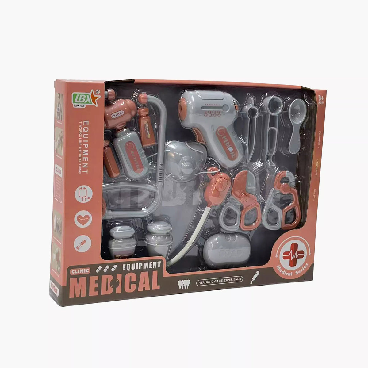 Clinic Equipment 14-Piece Doctor Playset for Kids