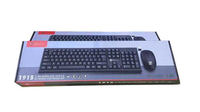 2.4GHz Wireless Keyboard and Mouse Set - Compact & Quiet Combo