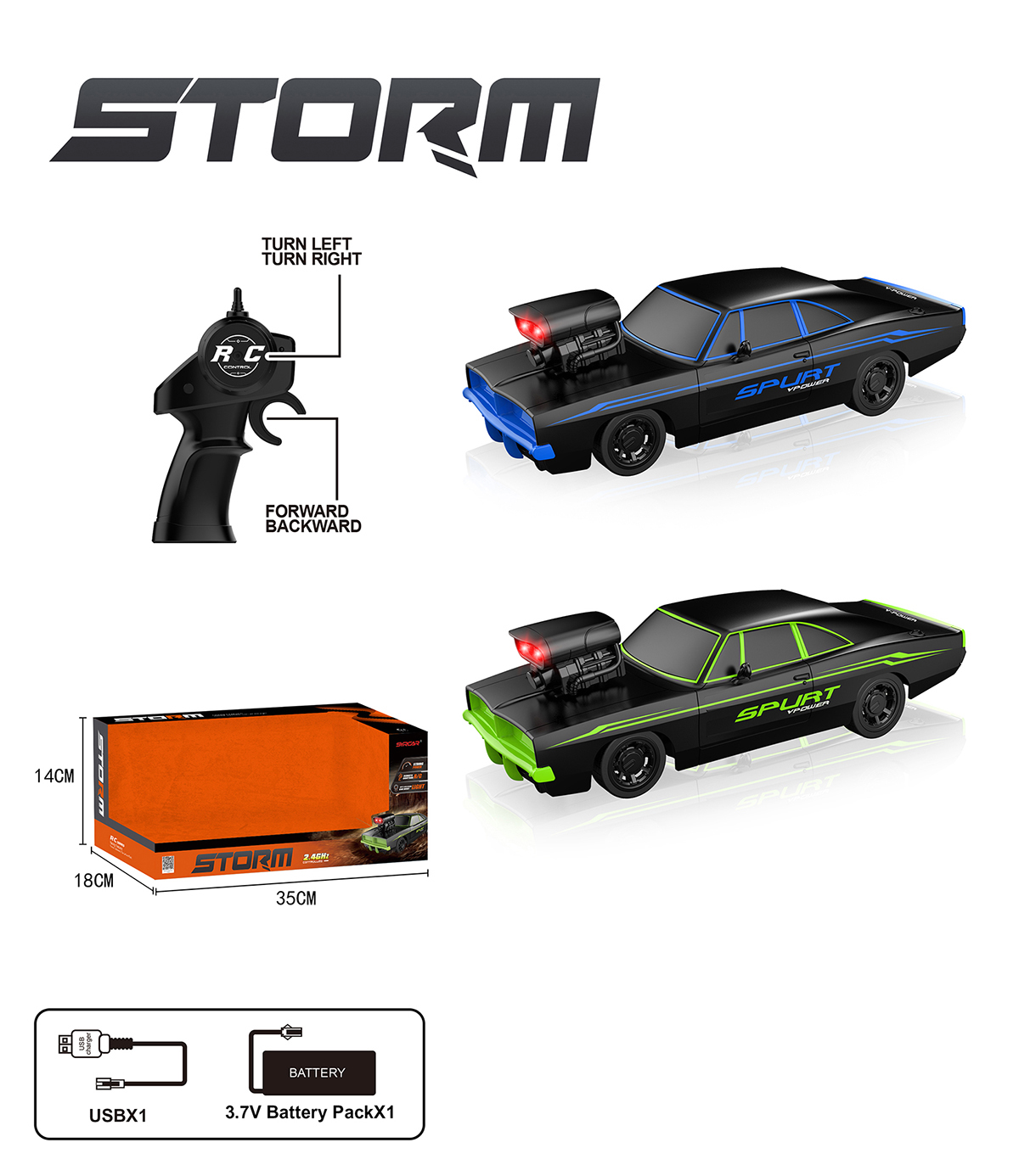 Syrcar Storm R/C 2.4GHz Assorted Designs 2