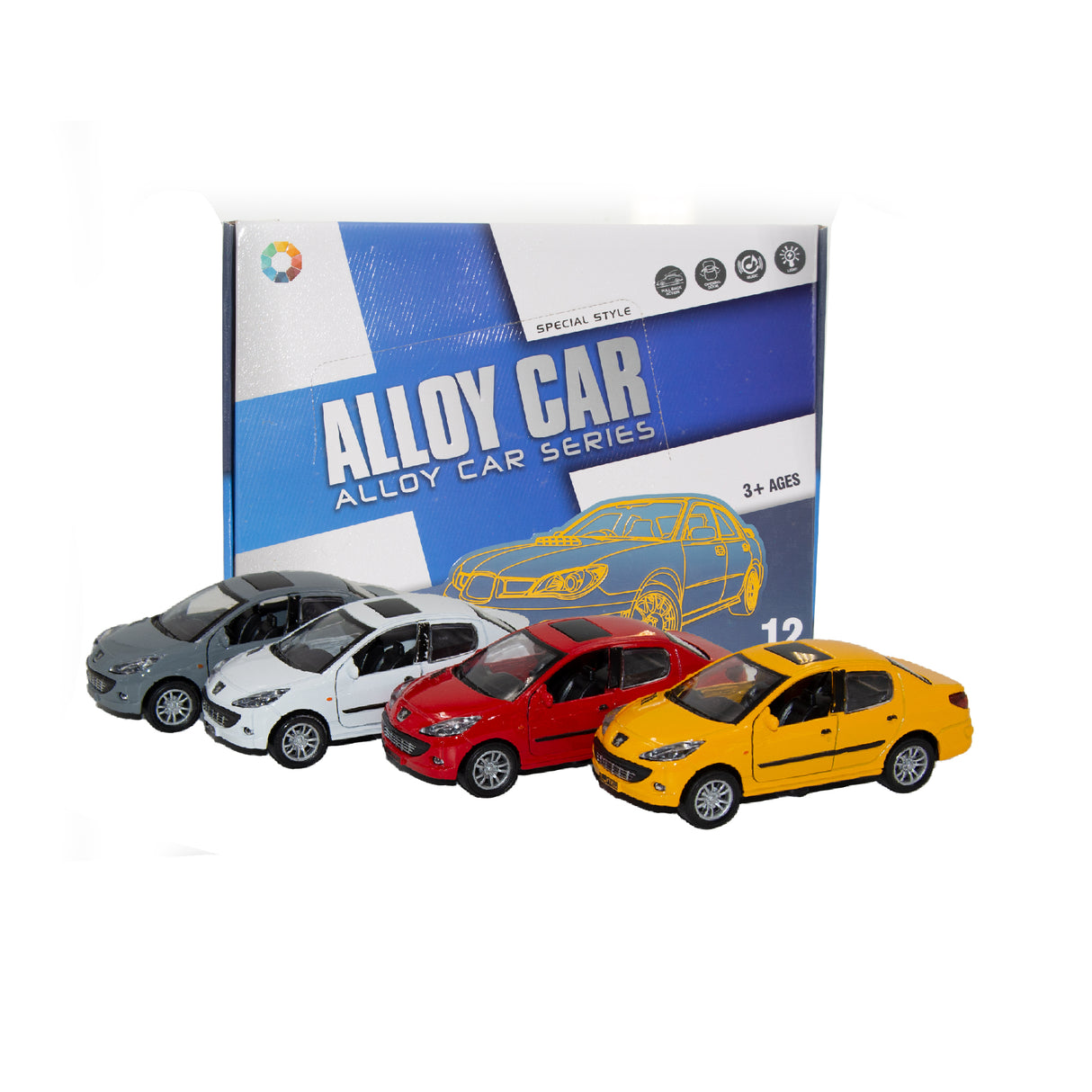 Links to PEUGEOT DIECAST SMALL 4 ASSORTED by